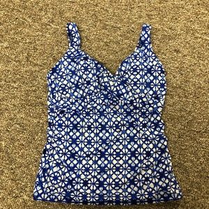 Lands End Tankini Top EUC
